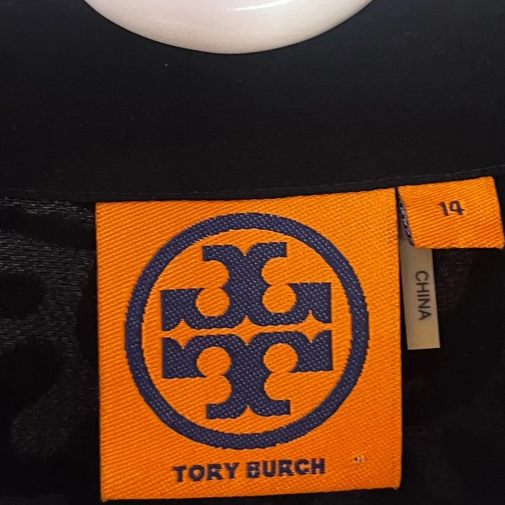 Tory Burch Black Velvet Burnout Tunic - Picture 10 of 11